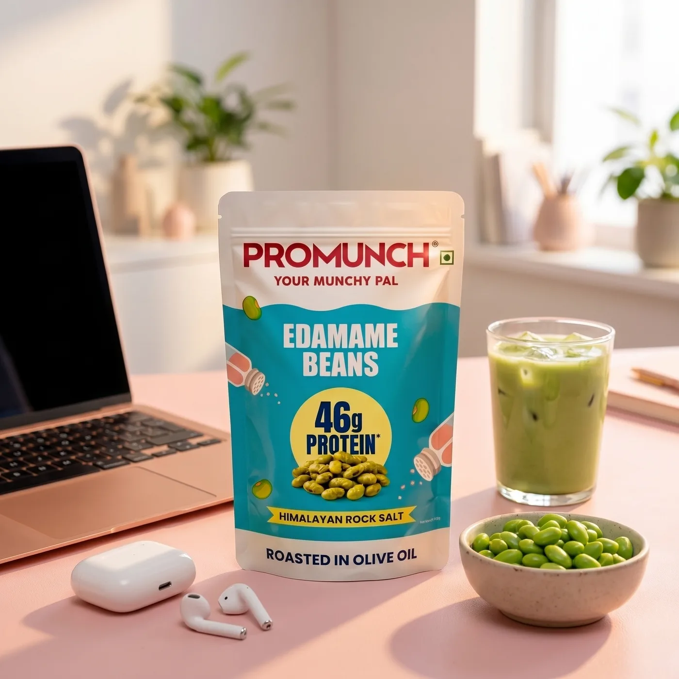 Promunch Edamame — AI-generated by Oltaflock Studio